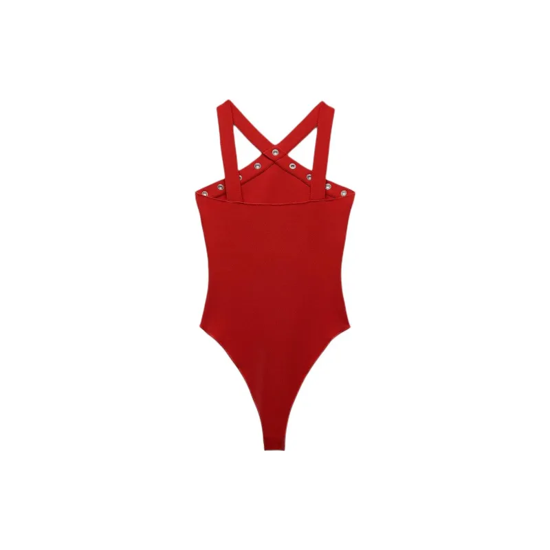 ZARA Bodysuits Women's Red-1