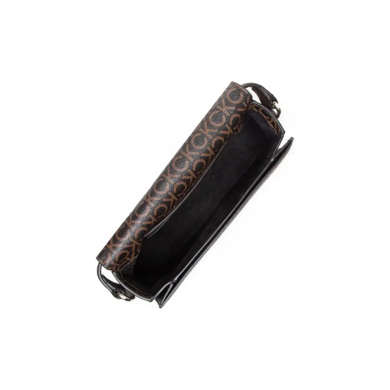 CALVIN KLEIN Recycled Material Polyvinyl Alcohol Polyacetal Shoulder Bag Crossbody Bag Handbag Women's Coffee-3