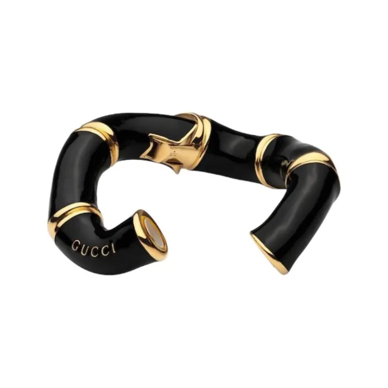 GUCCI Enamel, Metal Bangles Unisex Black-2
