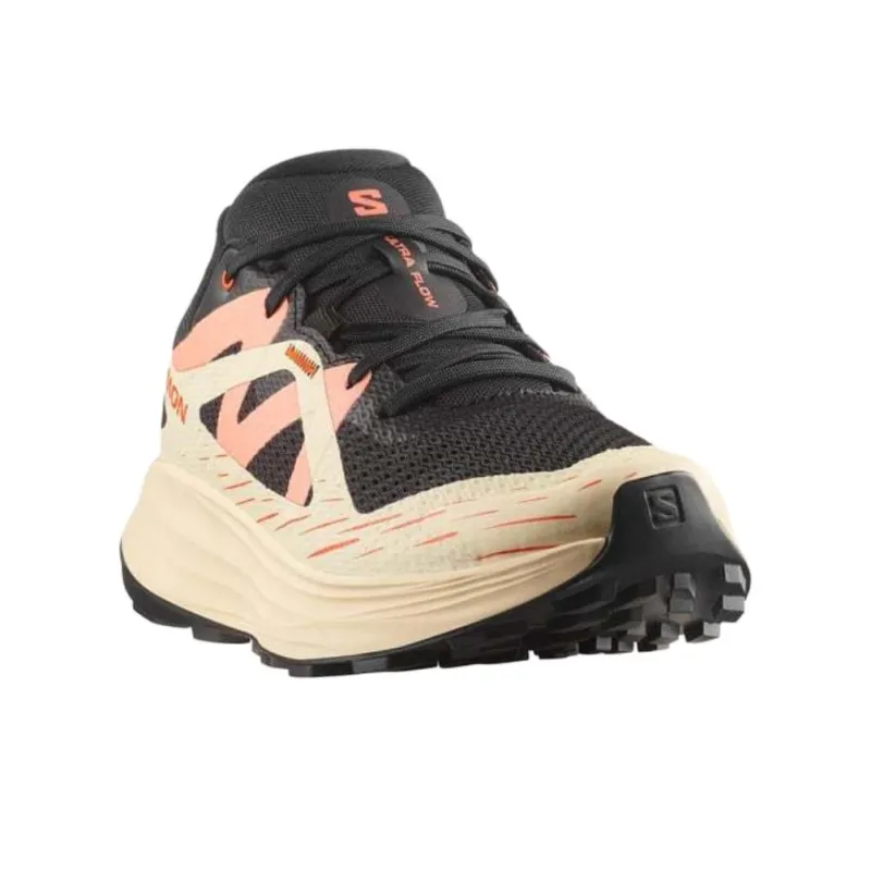 SALOMON ULTRA FLOW Anti Slip Wear Resistant Low Top Running Shoes Women's Black-2