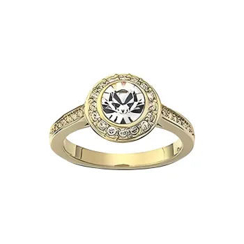Swarovski Gold Plated, Swarovski Crystal Rings Women's Gold