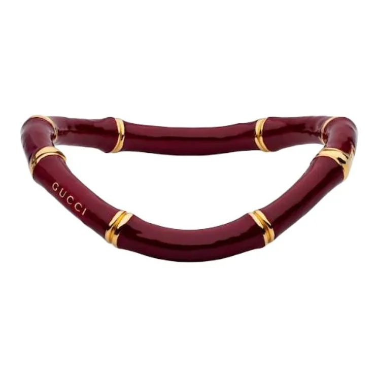 GUCCI Enamel, Metal, Aluminum Necklaces Unisex Red-1