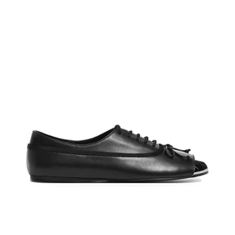 DYMONLATRY Bullet Tip Casual Single Shoes 0.8cm Women's Black-1
