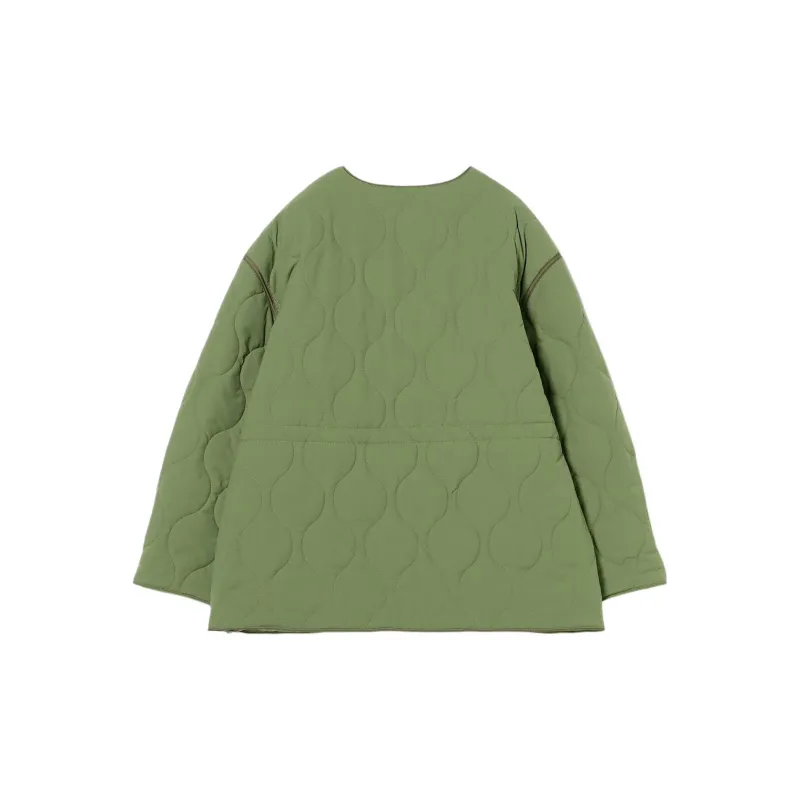Beams Puffer Jacket Women's Olive Green-1