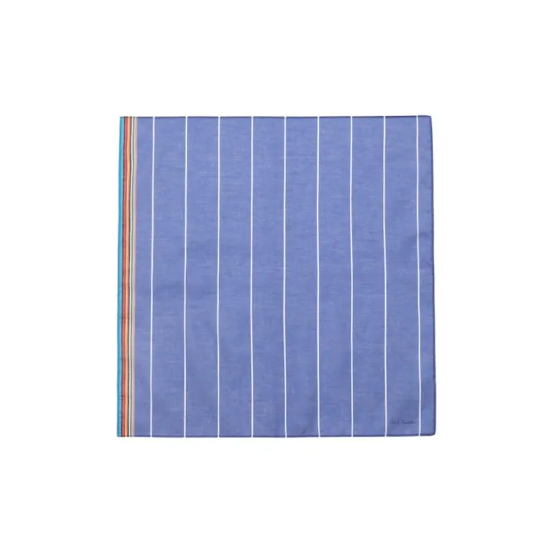 Paul Smith Silk Scarves Unisex Blue-0