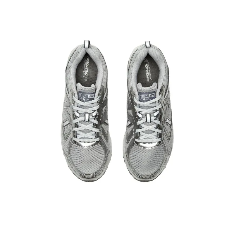 New Balance Anti-Slip Wear-Resistant Low-Top Running Shoes Unisex Gray Silver-2