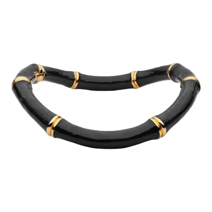 GUCCI Enamel, Metal, Aluminum Necklaces Unisex Black-1