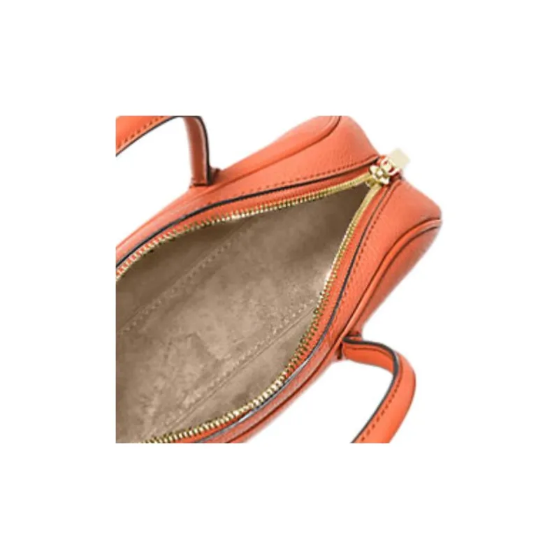 MICHAEL KORS Eggstone Grain Leather Handbag Small Size Women's Orange-3