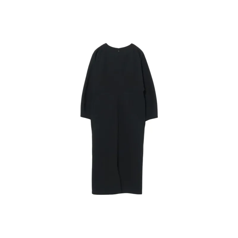 Beams Long Sleeved Dress Women's Marine Blue-1