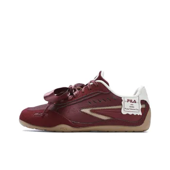 FILA Cushioning Low Top Skateboard Shoes Women's Red White