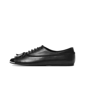 DYMONLATRY Bullet Tip Casual Single Shoes 0.8cm Women's Black
