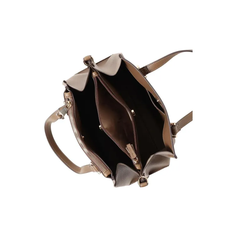 Beams Synthetic Leather Tote Bag, Shopping Bag, Shoulder Bag, Crossbody Bag, Handbag Women's Black/Brown/Olive Green-5
