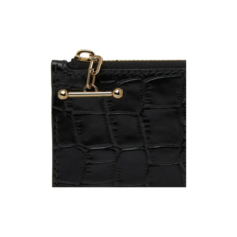 Strathberry Calfskin Wallet Women's Black-4