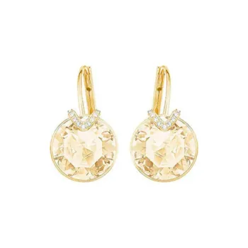 Swarovski Crystal Earrings Women's Gold