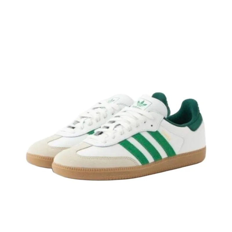 Adidas Samba Og White Green Collegiate Green-1