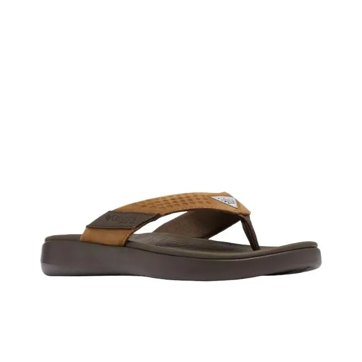 Columbia Slip Resistant Flip Flops Men's Brown-2