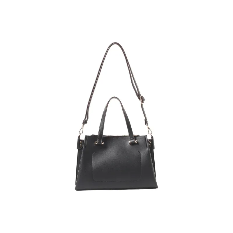 Beams Synthetic Leather Tote Bag, Shopping Bag, Shoulder Bag, Crossbody Bag, Handbag Women's Black/Brown/Olive Green-7