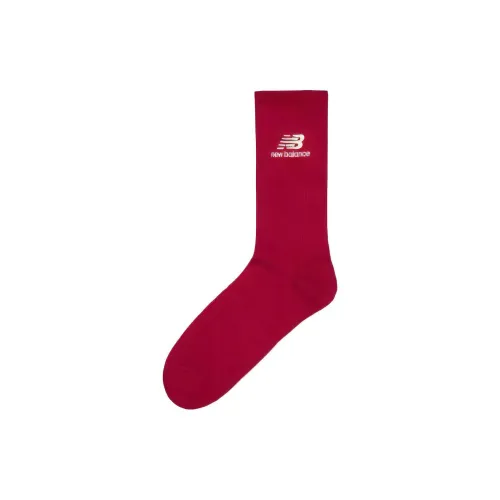 New Balance Mid Calf Socks Unisex 1 Pack Red