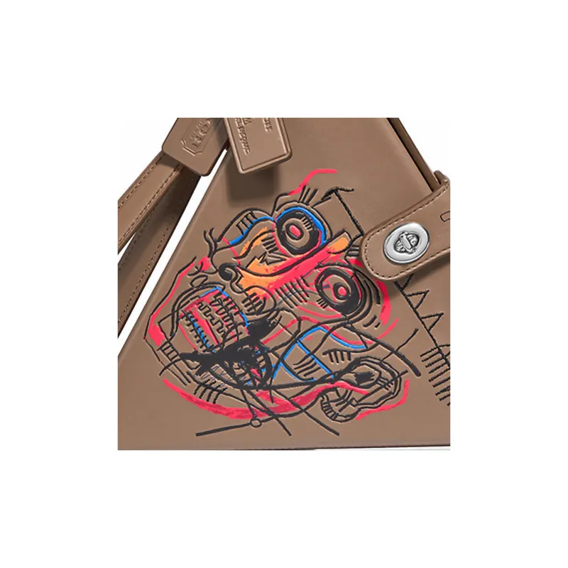 Jean michel Basquiat X COACH Triangle Shoulder Bags-4