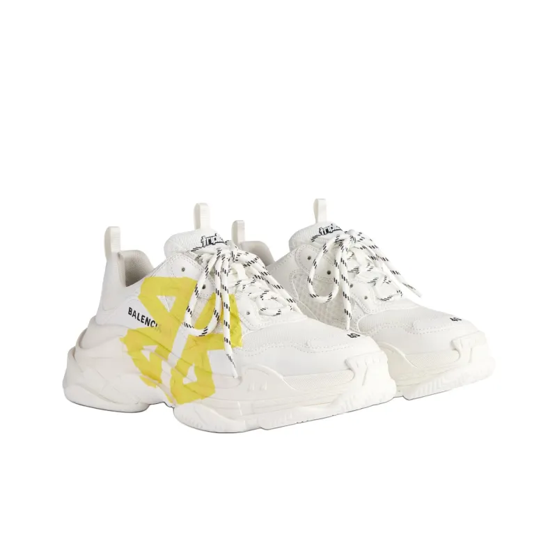 Balenciaga Triple S Low Top Casual Shoes Women's White-2
