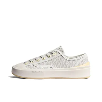 MICHAEL KORS Jude Low Top Canvas Shoes Women's White