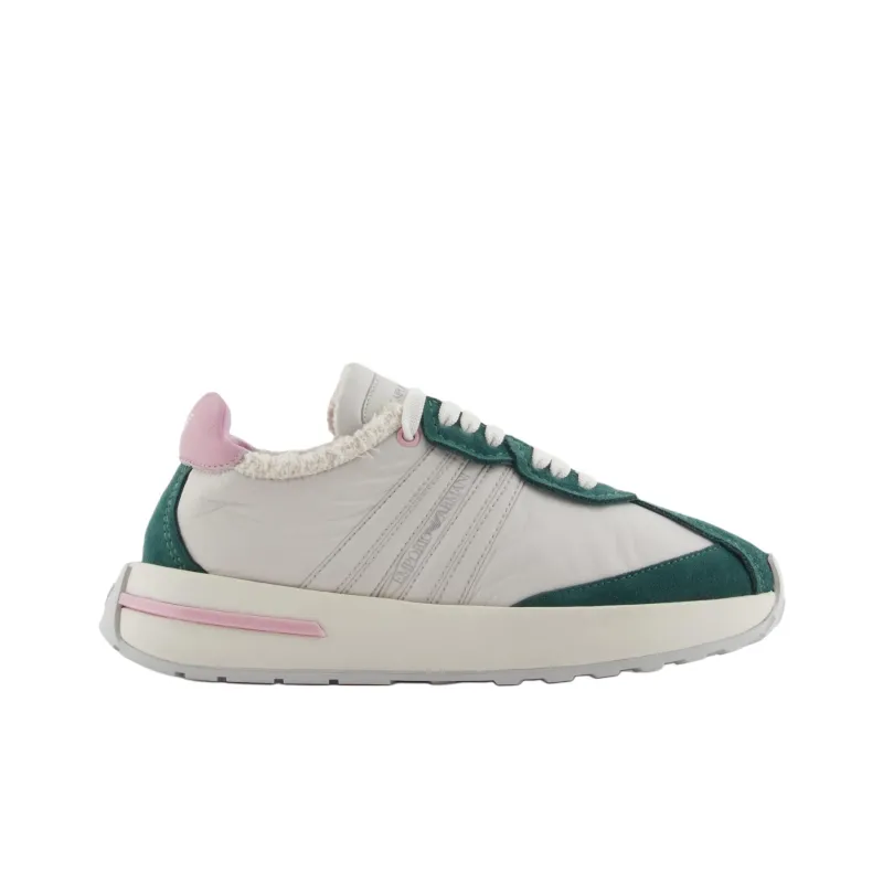 EMPORIO ARMANI Low Top Casual Shoes Women's Green-1