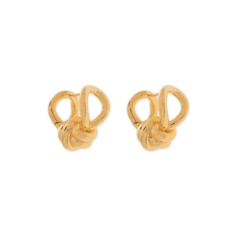Bottega Veneta Knot Hoop Earrings-1
