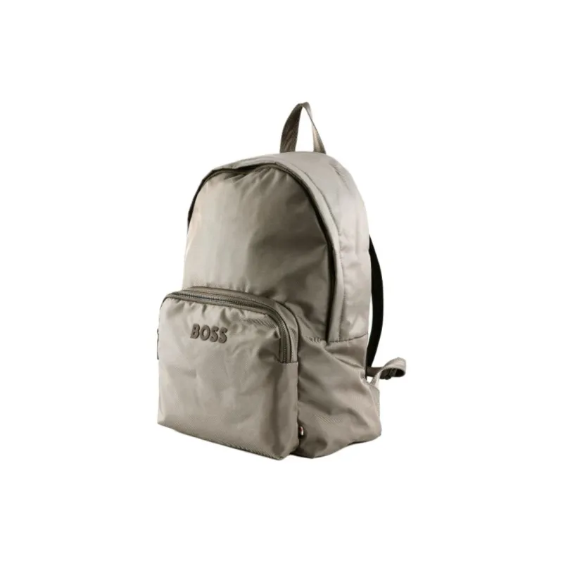 HUGO BOSS Polyester Backpack Men's Taupe-1