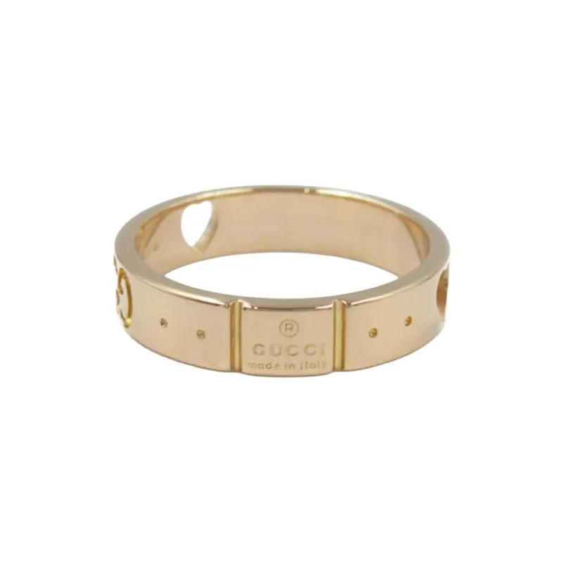 GUCCI 2010s 18K Rose Gold Icon Amor Ring-1