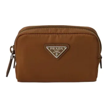 PRADA Re-Nylon Nylon Makeup Bag Men's Brown
