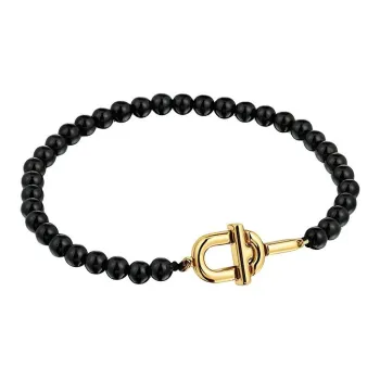 TAOSIXIONG 18K Gold Bracelets Unisex Black Gold