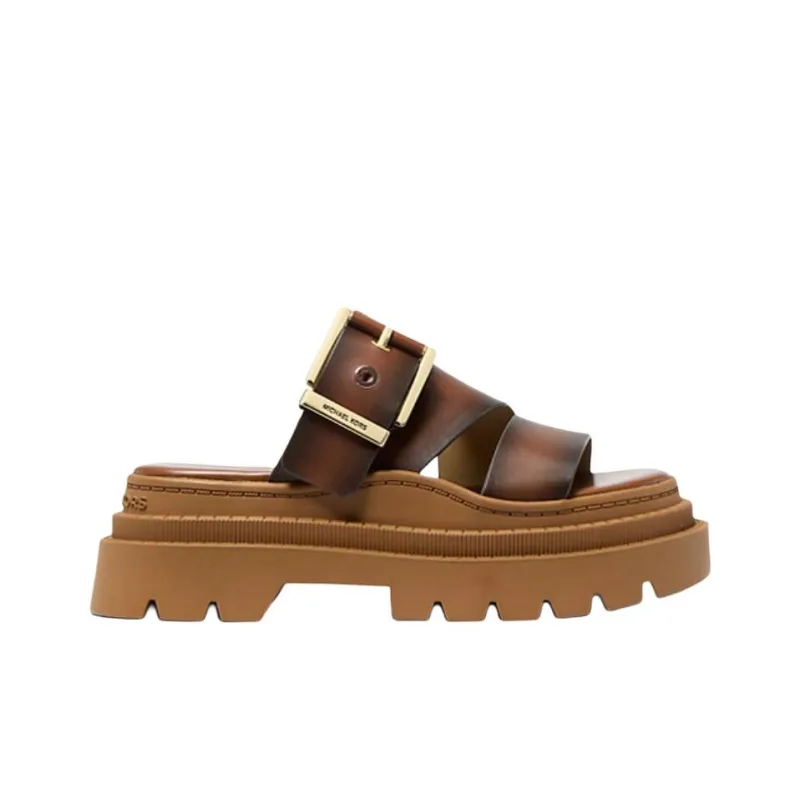 MICHAEL KORS Colby Slide Slippers 6.3cm Women's Brown-1