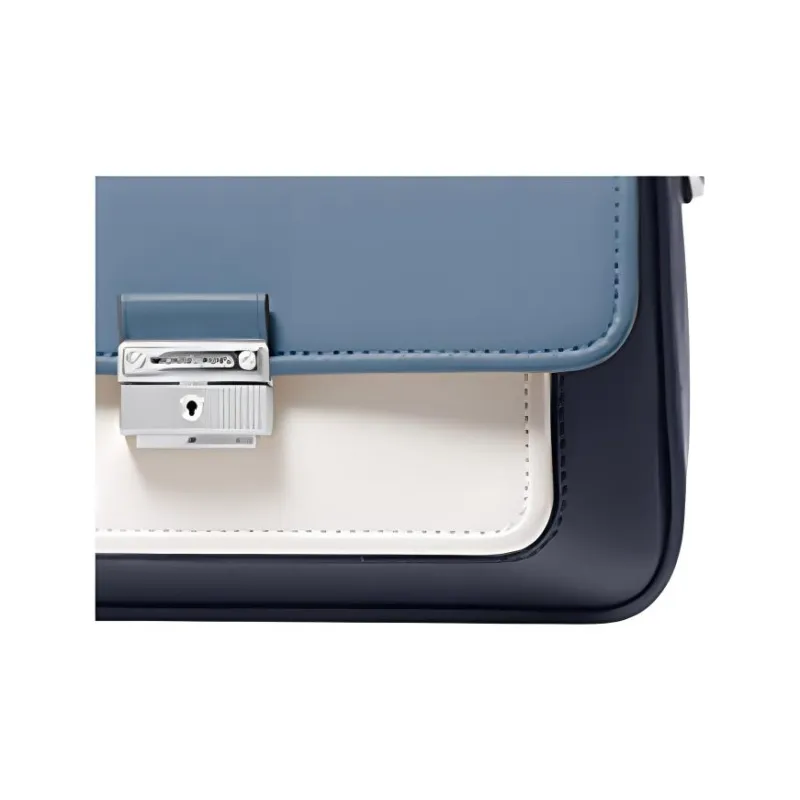 MICHAEL KORS Leather Crossbody Bag, Shoulder Bag Medium Size Women's Denim Blue Multicolor-3
