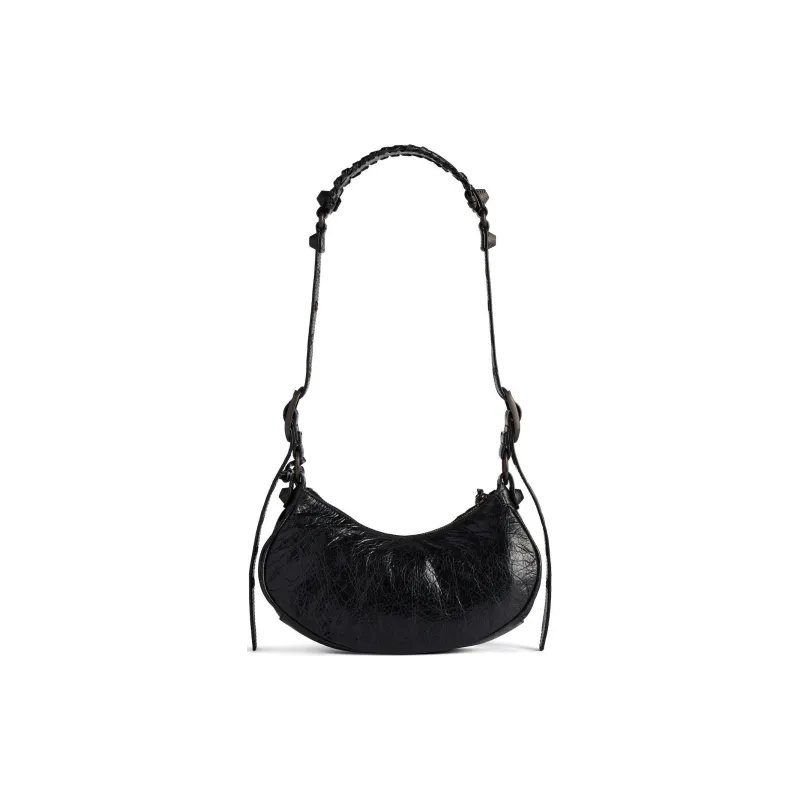 Balenciaga Lambskin Shoulder Bag XS Women's Black-3