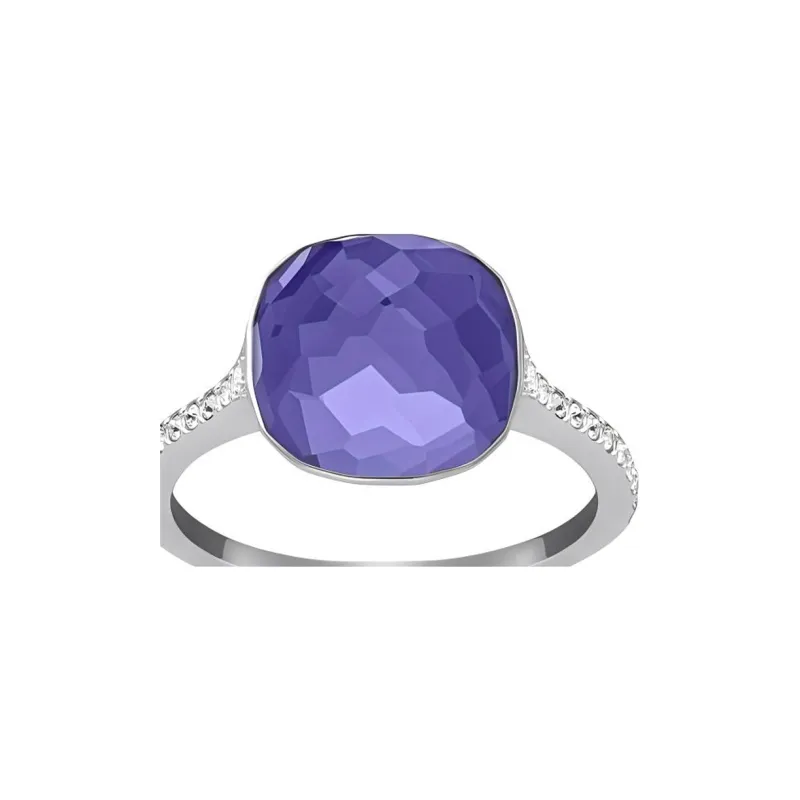 Swarovski Swarovski Crystal White Gold-Plated Rings Women's Purple-1