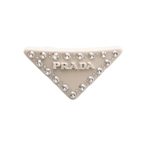 PRADA Triangle logo Hair Clip