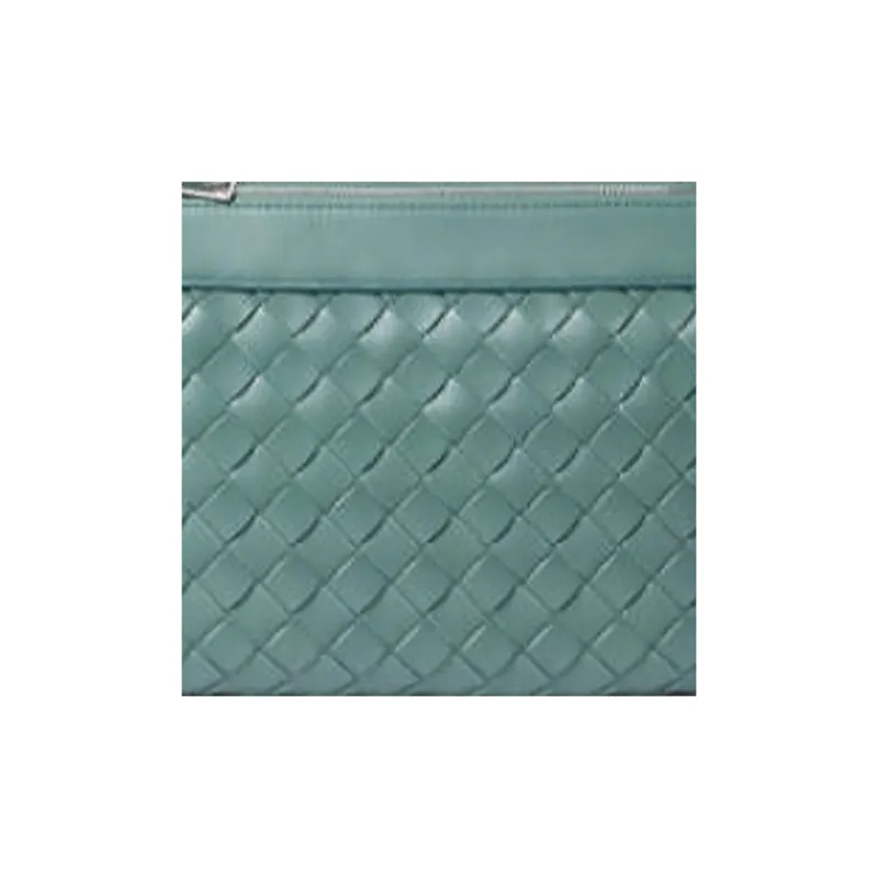 Bottega Veneta Leather Handbag Shoulder Bag Crossbody Bag Men's Turquoise-3