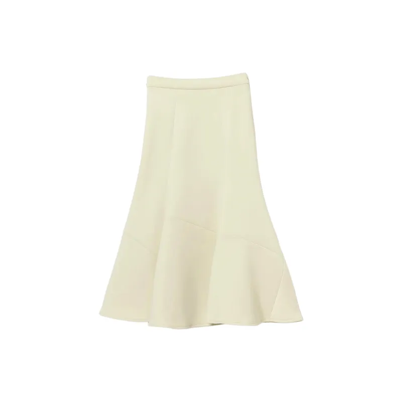 Beams Casual Long Skirt Women's Cream-1