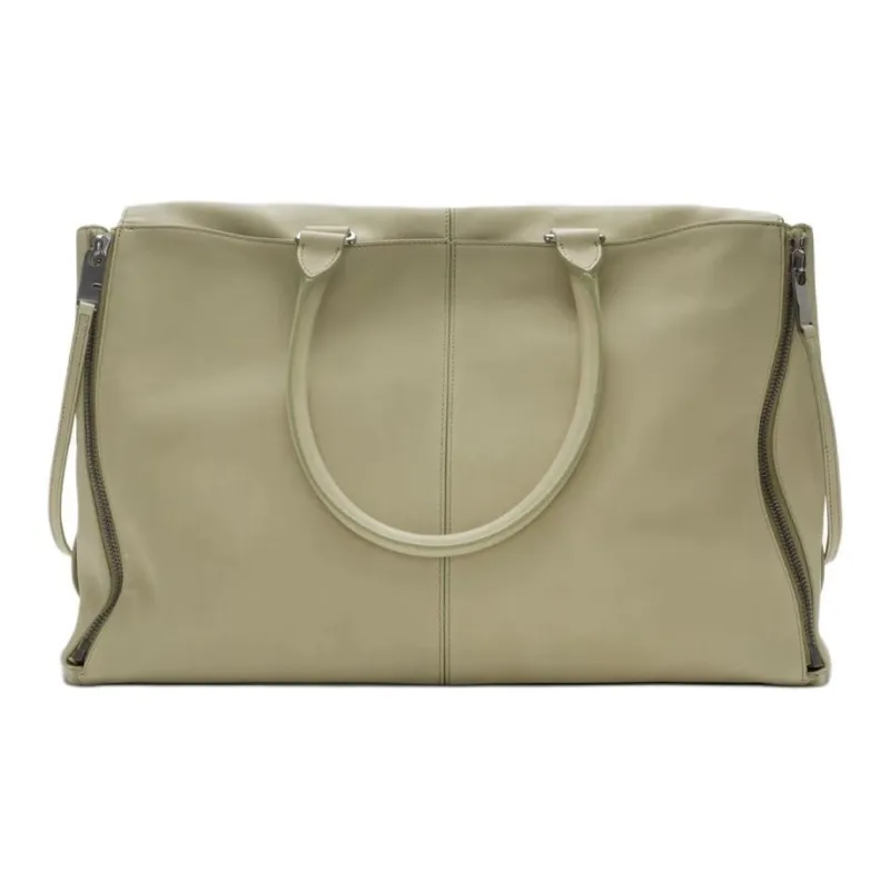 Burberry Lambskin Tote Bag, Shopping Bag, Handbag Unisex Hunter Beige-0