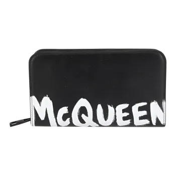 Alexander McQueen Leather Wallet Men's Black