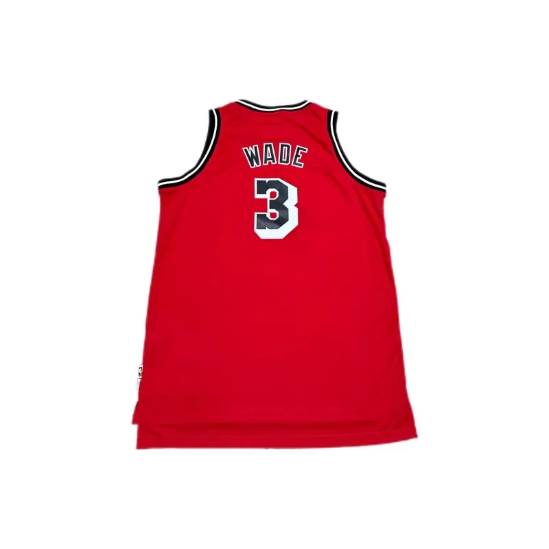 Adidas x NBA Heat Team Basketball Jerseys Unisex Red Black-1