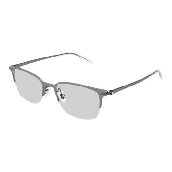 MONTBLANC Aluminum Magnesium Titanium Rectangular Optical Glasses Men's Gunmetal