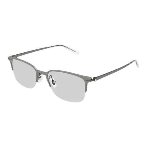 MONTBLANC Aluminum Magnesium Titanium Rectangular Optical Glasses Men's Gunmetal