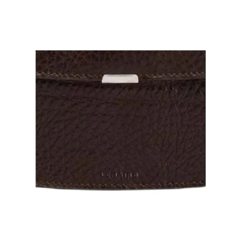 Lemaire Grained Cow Leather Wallet Women's Dark Brown-3