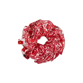 VERSACE Strawberry Garden Scrunchie