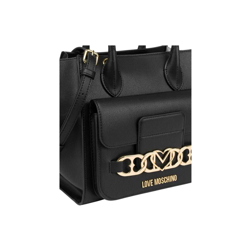 LOVE MOSCHINO Logo lettering Tote Bag-4