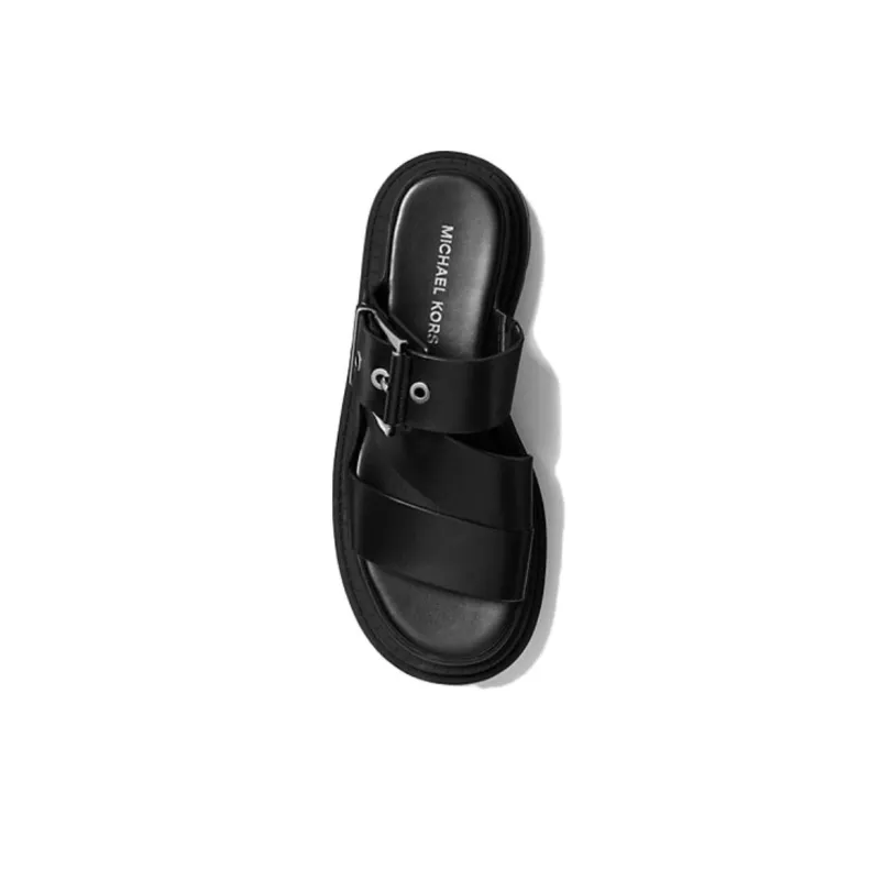 MICHAEL KORS Colby Slide Slippers 6.3cm Women's Black-3