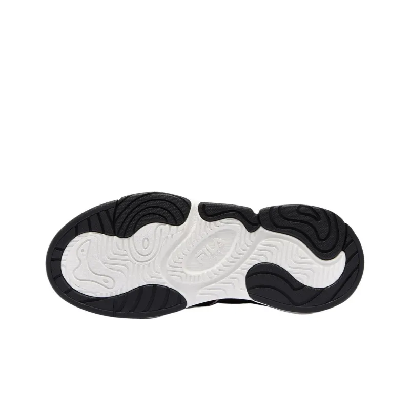 FILA FUSION WINDROUND DX Dancing Longboard Shoes Slip-Resistant Low-Top Skateboard Shoes Women's Black White-5