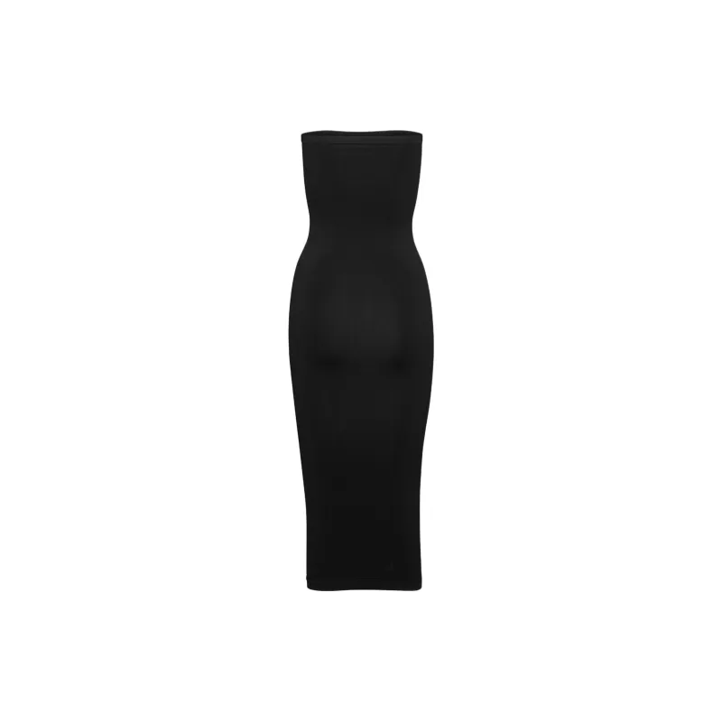 ARITZIA Seamless Smooth Seamless Midi Dress Sleeveless Dress Women's BLACK/Black-1