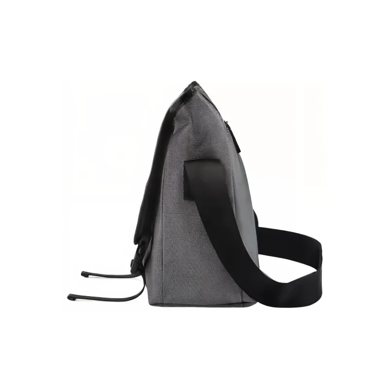 SAMSONITE Fabric Shoulder Bag, Crossbody Bag Medium Size Men's Silver-2